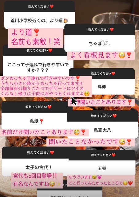 より道、鳥伸、鳥縁、太子の宮代、五番などの回答